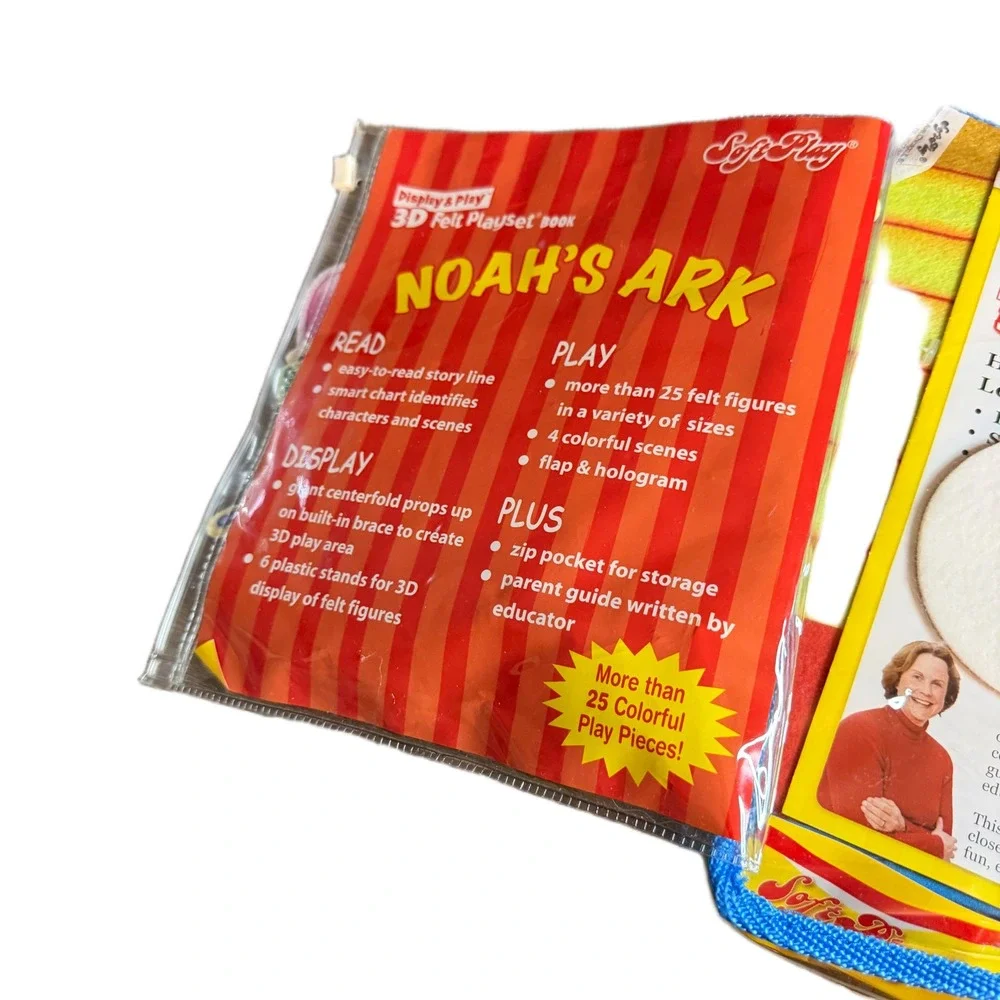 SoftPlay Noahs Ark 3D Felt Playset Bible Story Interactive Educational Toy 25pc